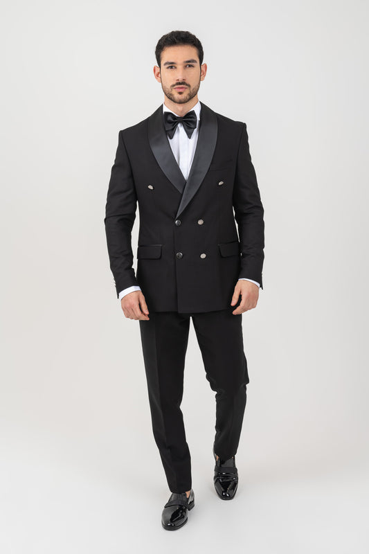 Formal Black Double Breasted Suit for All Occasions