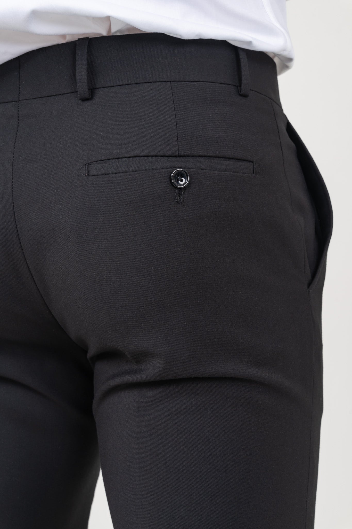 Luxury Suit Trousers for Men, Wedding Occasions. Flat Back Pocket.