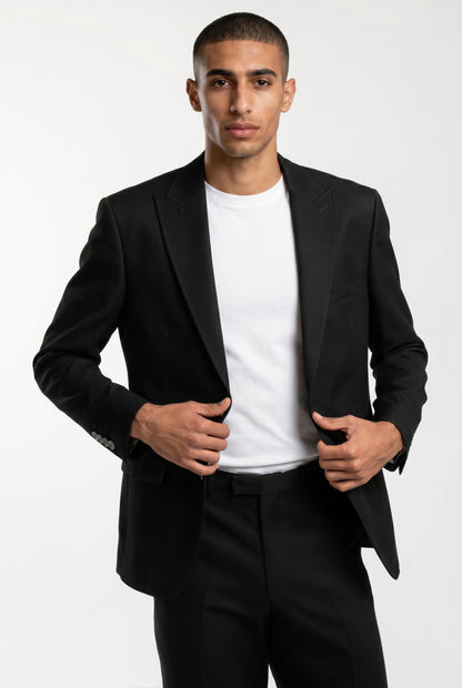 Slim Fit Notch Lapel Blazer