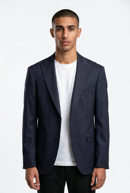 Slim Fit Notch Lapel Blazer
