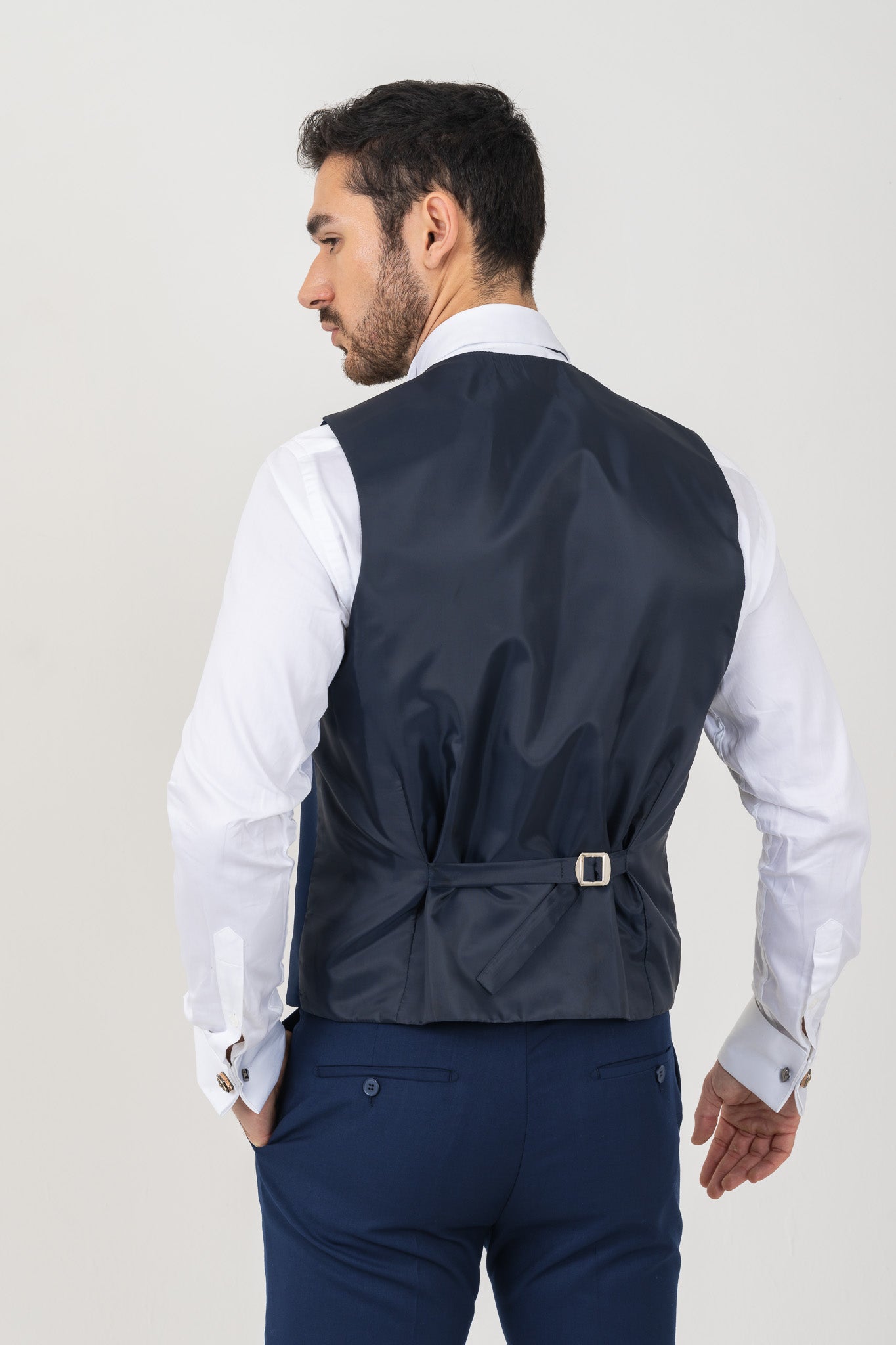 Men's 4 Piece Blue Tuxedo Suit