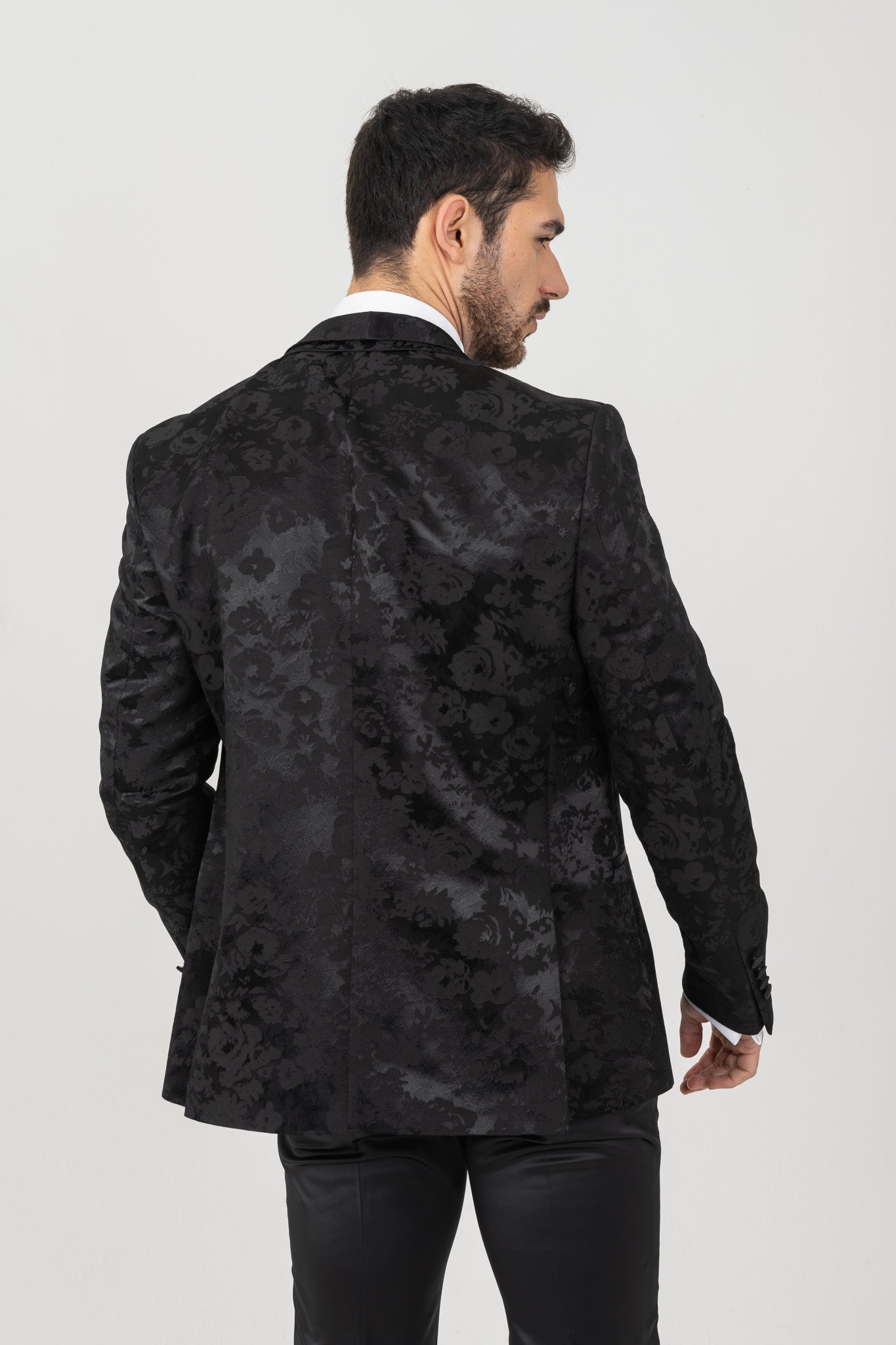 Formal black tuxedo suit for weddings and special occasions