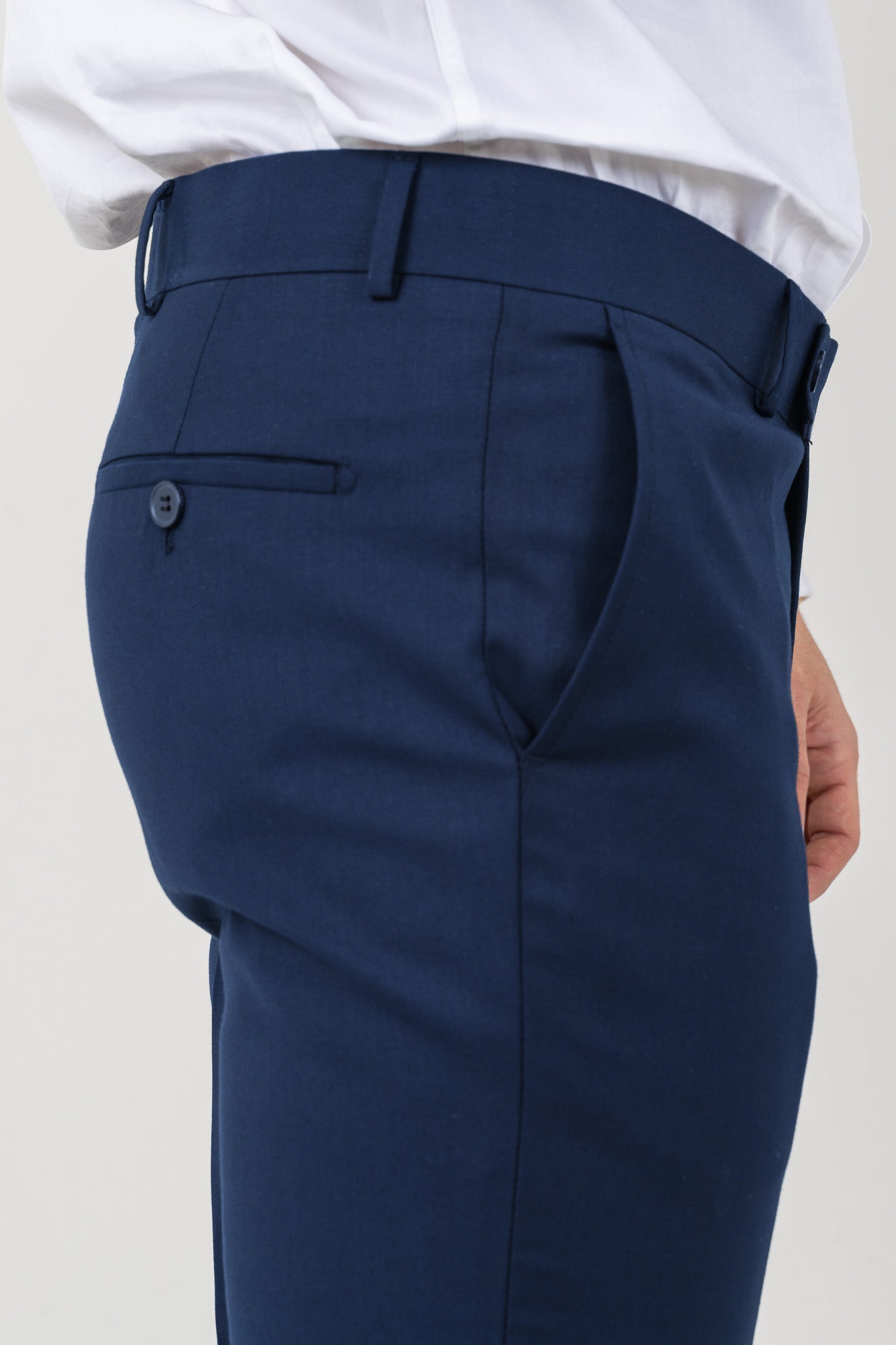 Men's Blue Trousers, Perfect for Office Wear and Formal Events