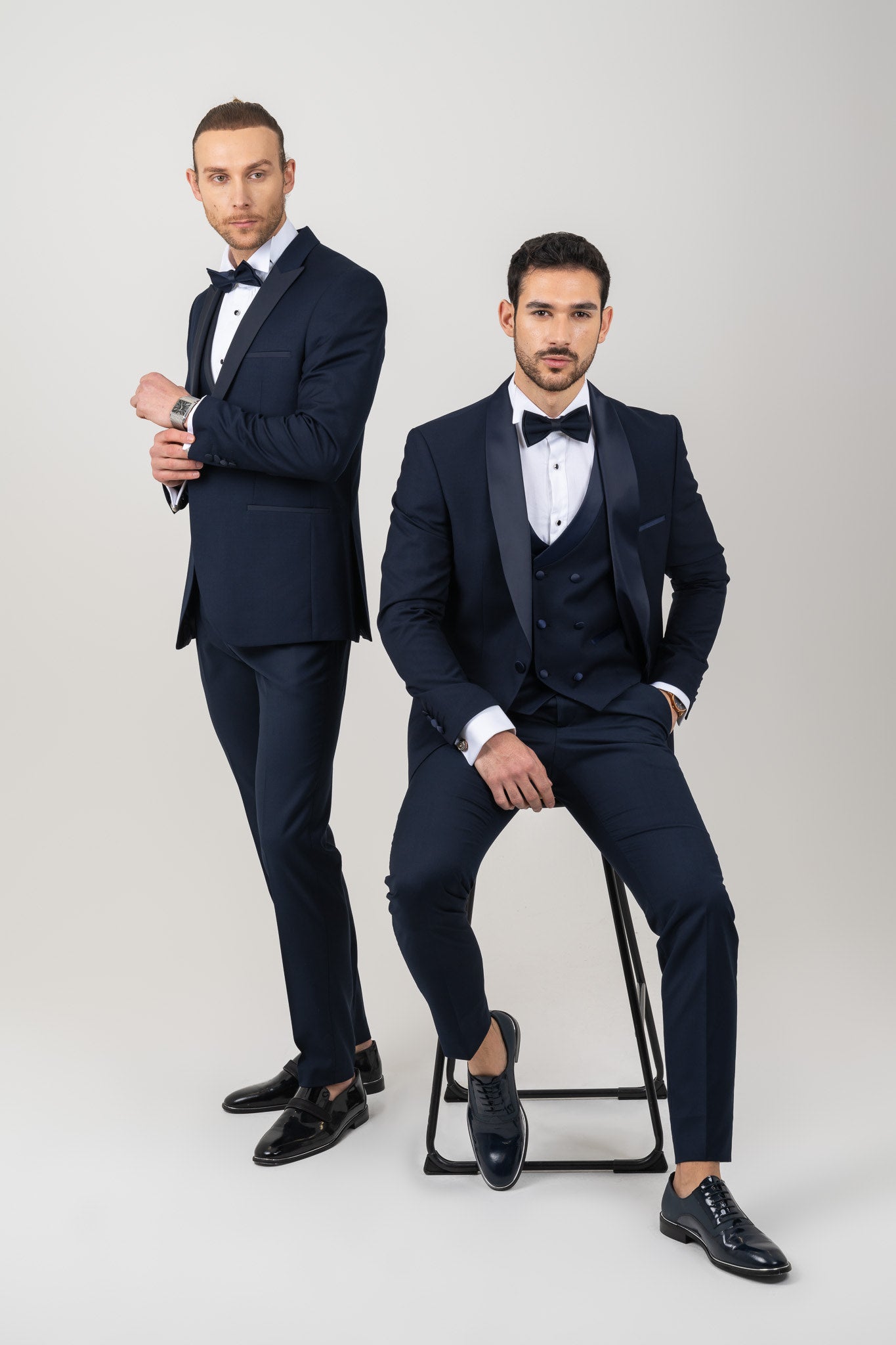 Premium Formal Trousers for Men, Designed for Comfort and Elegance in Professional Settings. Slim Fit in Navy