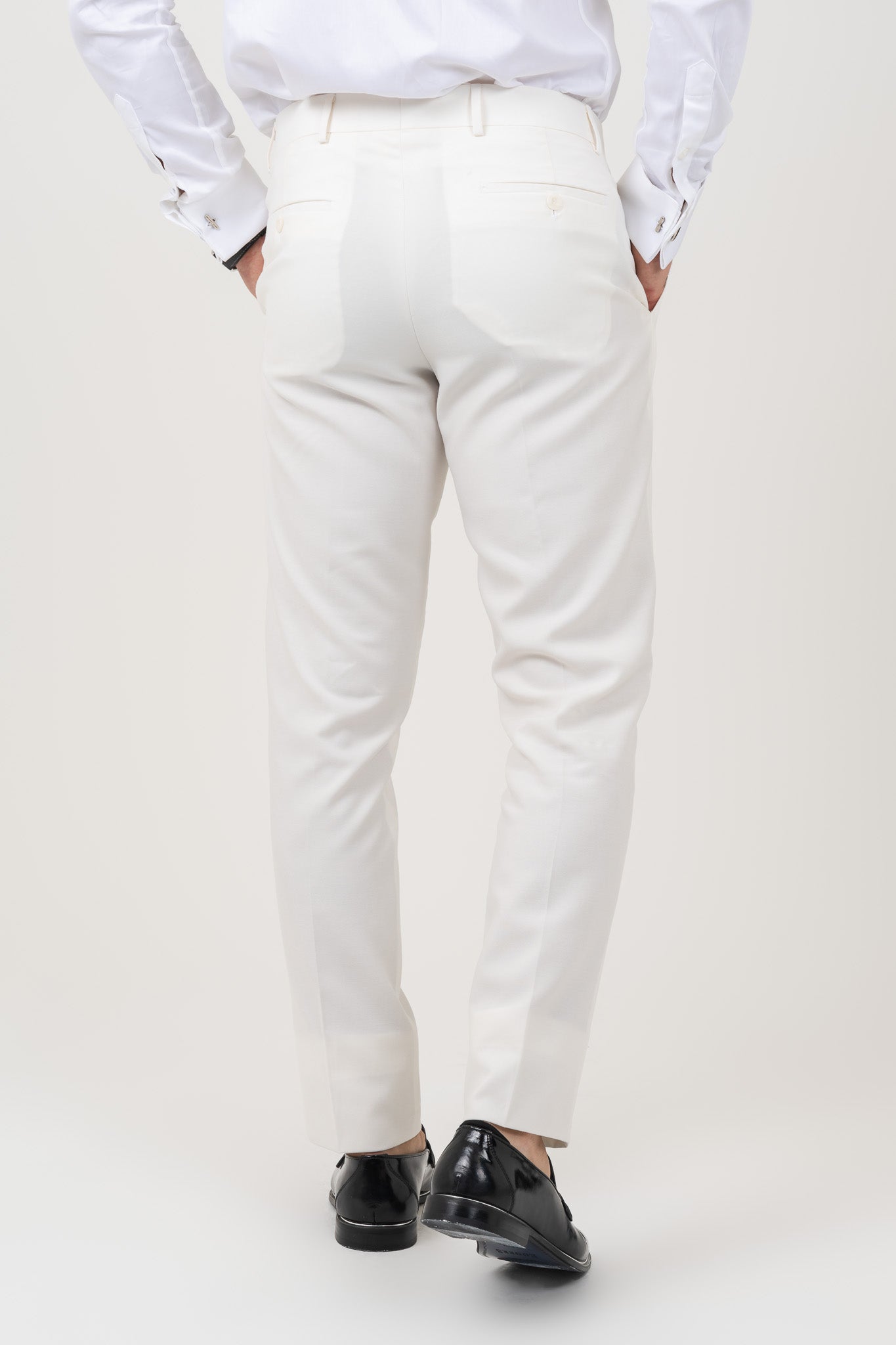 White Shinny Trouser: A stylish and elegant white trouser with a beautiful shinny pattern, Perfect for any occasion.