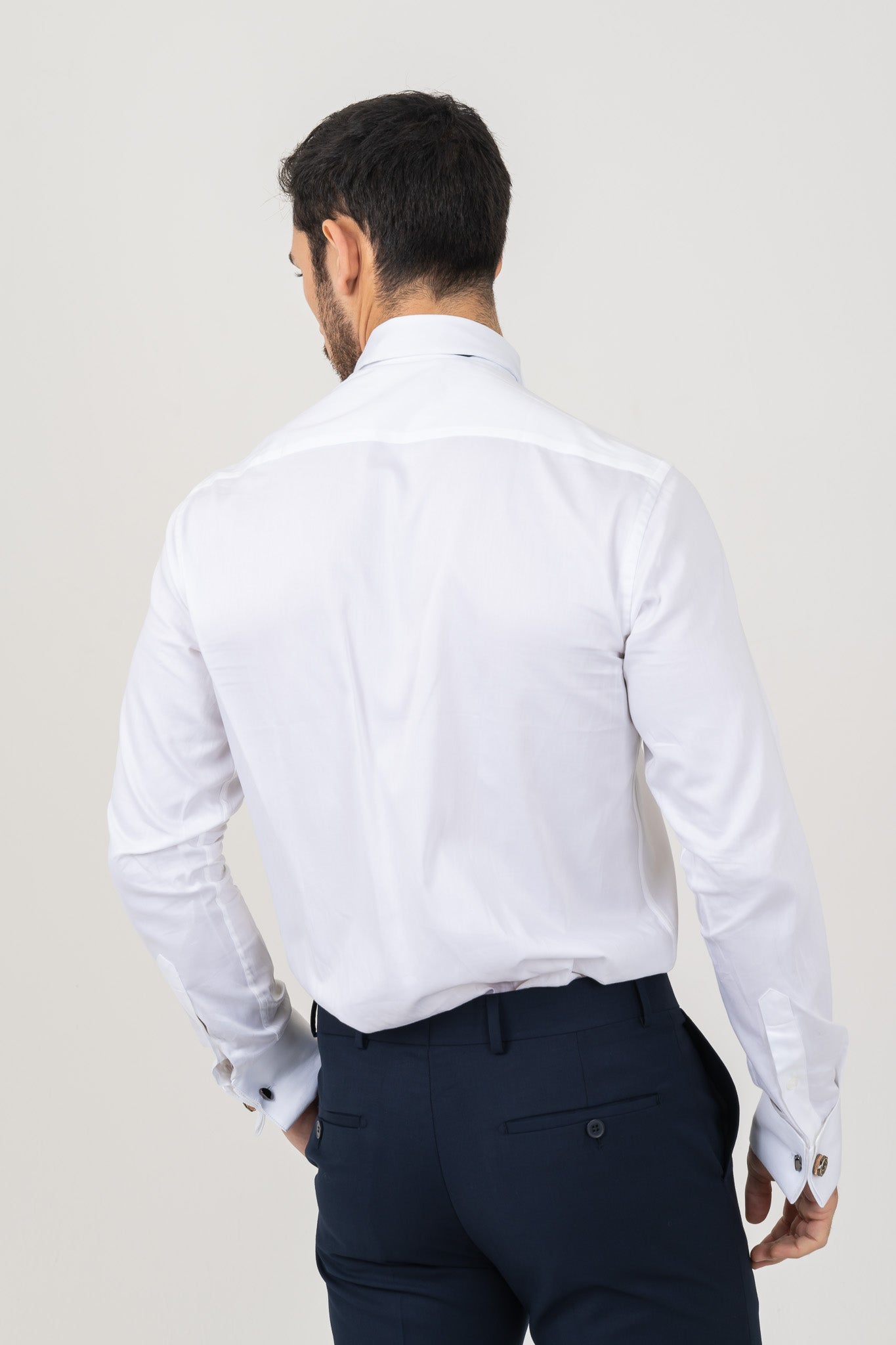 Top-Quality Shirts, White with Wing Collar, Double Cuff.